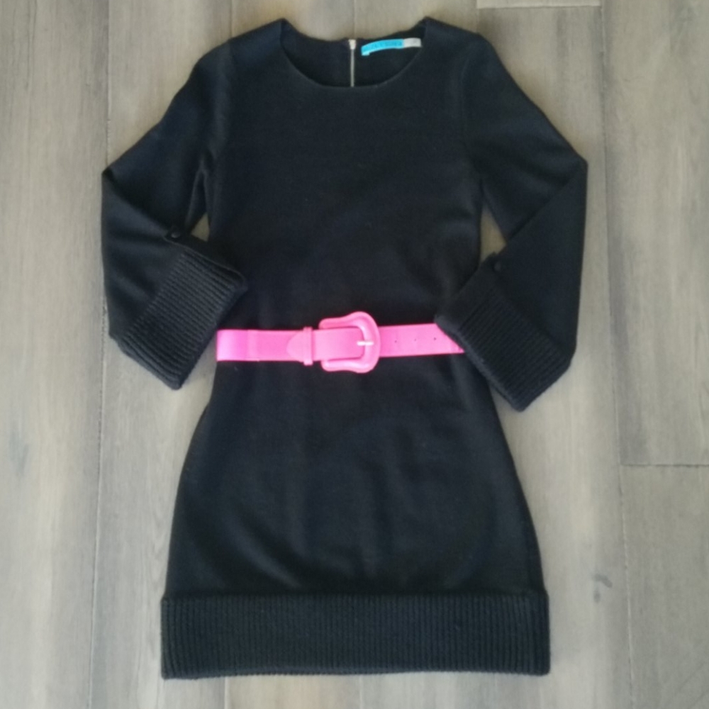 Alice + Olivia Black Sweaterdress